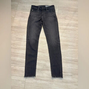 AG Adriano Goldschmied Women’s The Farrah Skinny Ankle Hi Rise Gray Size 25